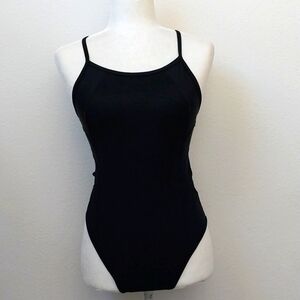 Champion Women's Black Open Back One Piece Swimsuit size Small